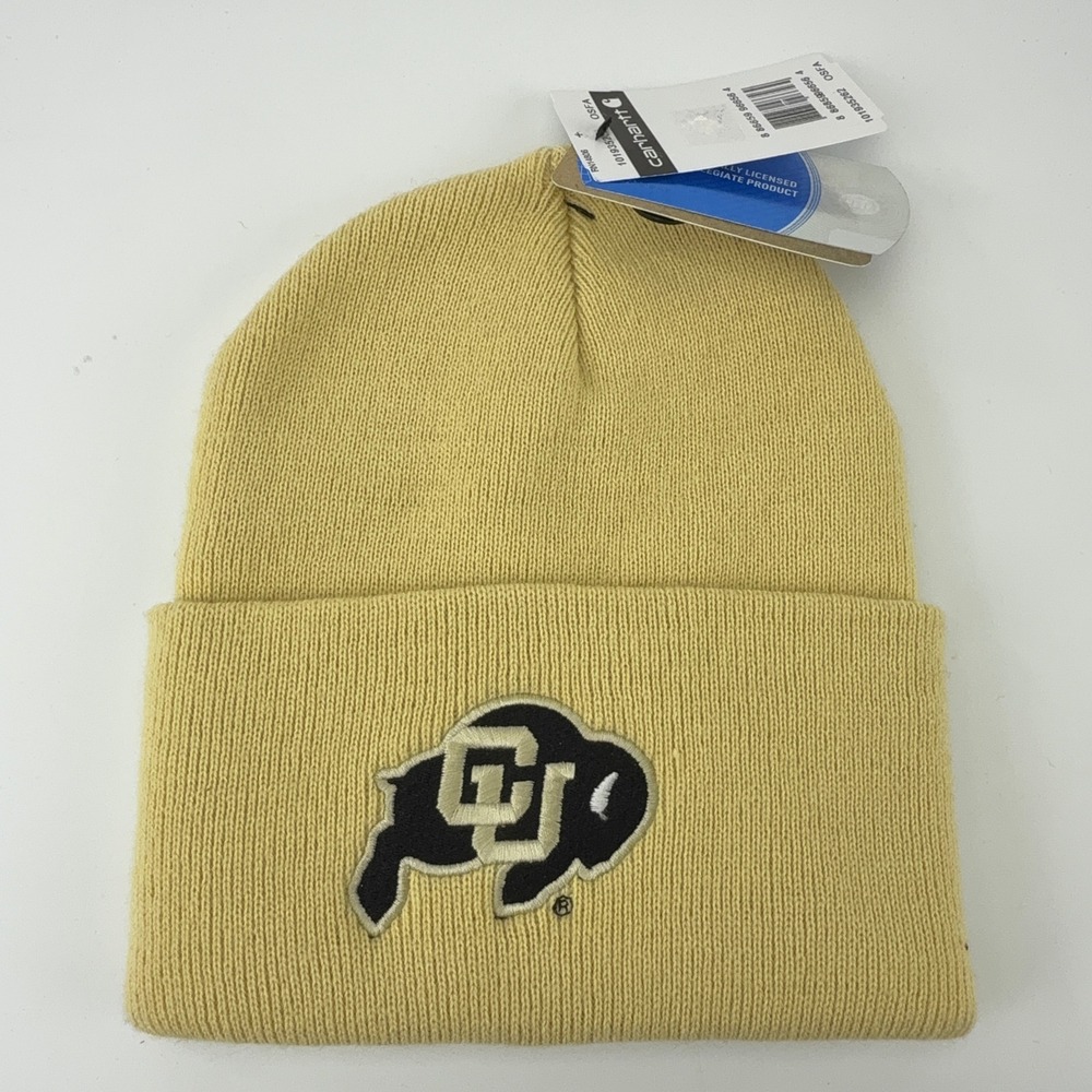 Carhartt Colorado Buffaloes CU College Series Beanie Yellow USA NWT NOS OSFA